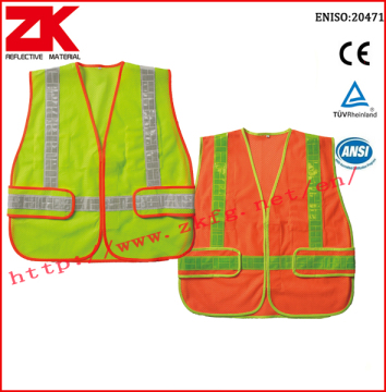 Safety vest with pvc tape