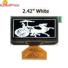 2.42-inch OLED Display with 128x64px Resolution, White Color