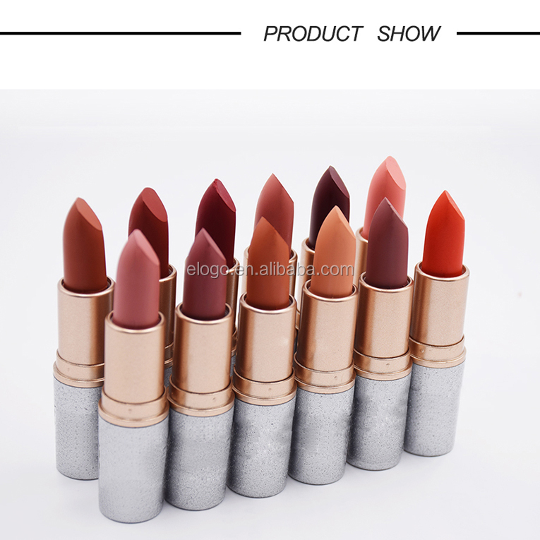 Wholesale Hot Best Quality Matte Lipstick 12 Color Makeup Customize private label