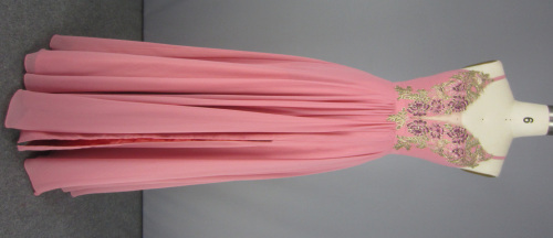 Pink Ball Gown Quinceanera Dresses Gaun Sifon