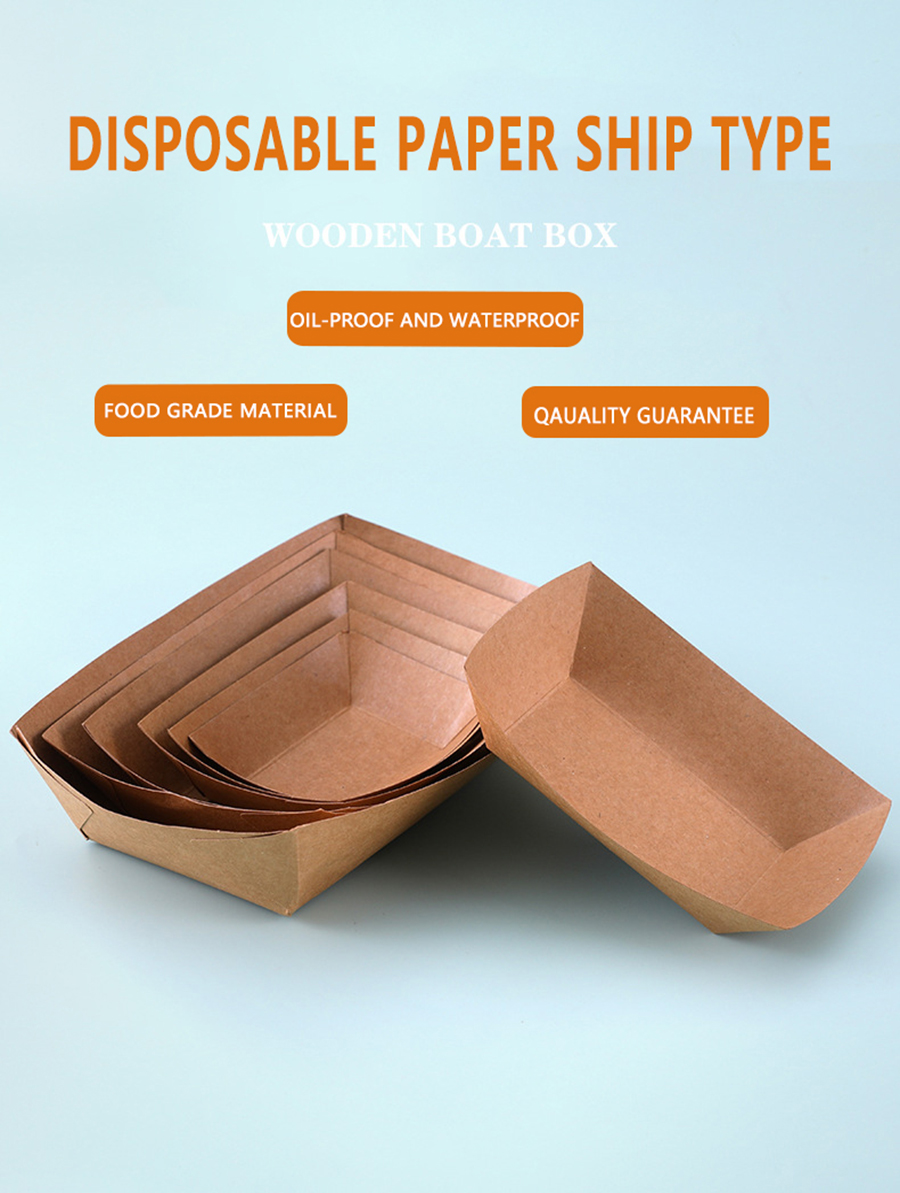 These durable paper food trays are a better alternative to plastic food trays. 