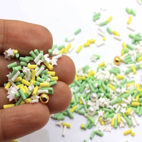 Multi Design 500g Kawaii décoration de noël tranches d&#39;argile polymère bricolage Artisanat pour Slime remplissage accessoires d&#39;ornement de noël