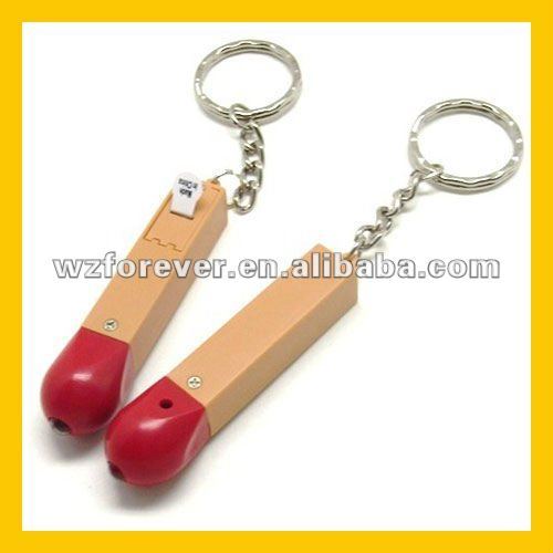 Pocket Novelty Match LED Keychain Flashlight