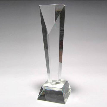 High quality crystal trophy plaque,handmade glass trophy ,blank medal trophy