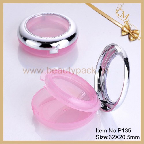 pink cute empty cosmetic compact case