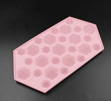 Silicone Diamond Form Ice Trays Cube Mold Kitchen Tool