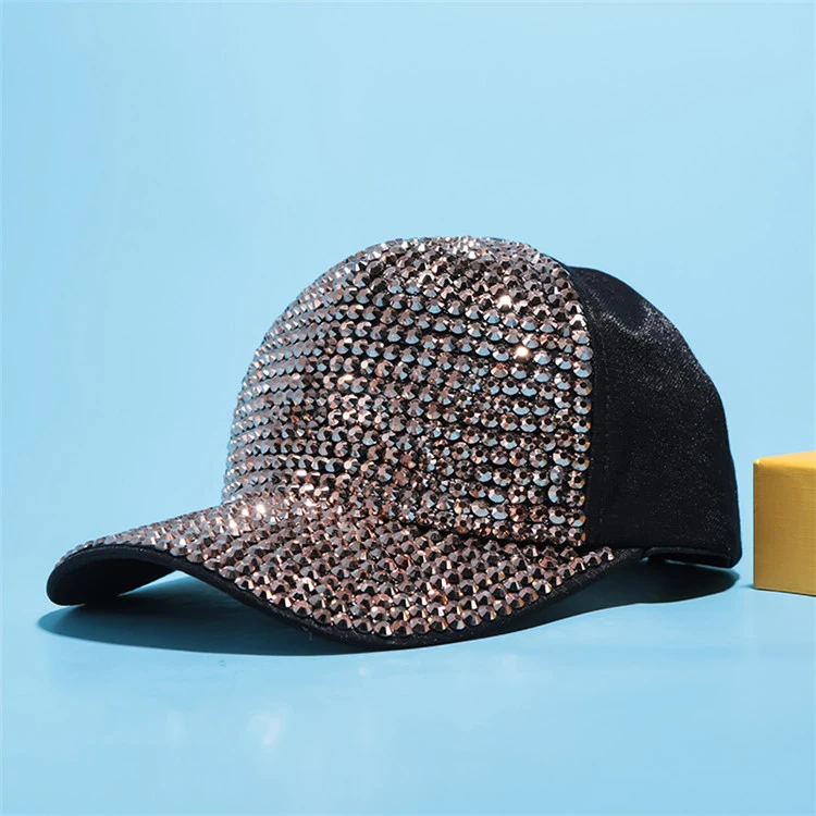 Korean Version of Rhinestone Fashion Wild Summer Sunscreen Sun Hat Ins Diamond Stage Cap