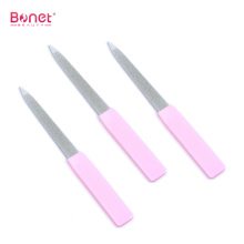 Plastic handle with stainless steel nail file