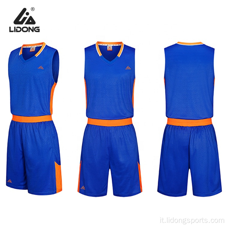 Stampa di uniformi di basket Abbigliamento con maglie personalizzate