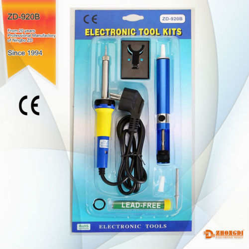 Electronic cell phone repair tool kits with desoldering pump from Zhongdi
