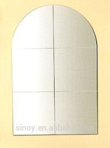 high quality oval bathroom mirror glass for shower room in customer size