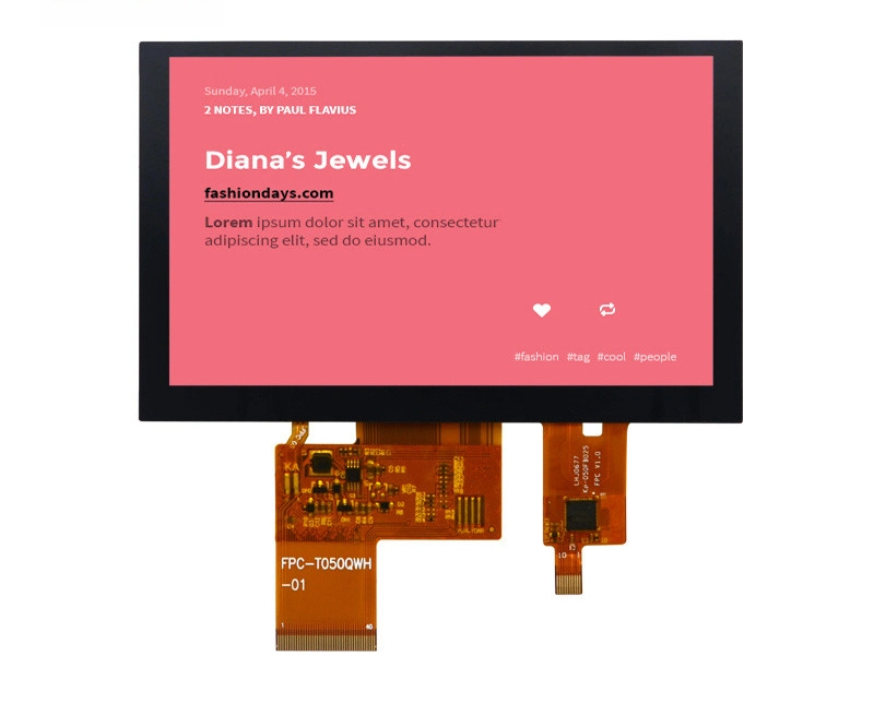 LCD Display 5 Inch 800X480 RGB 40pin Replace FT5426/FT5436/FT5446 with TFT Touch Screen Industrial/LCD Screen/ Hx8664b/Hx8264D
