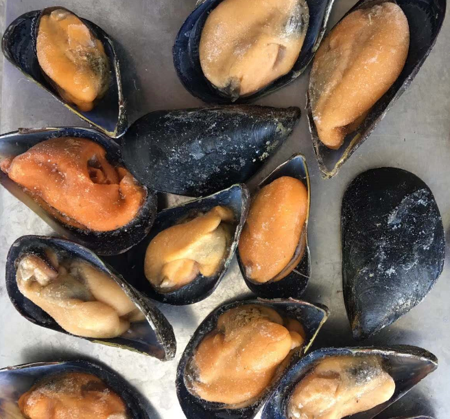 sapore naturale vendita calda cozze mezzo guscio congelate