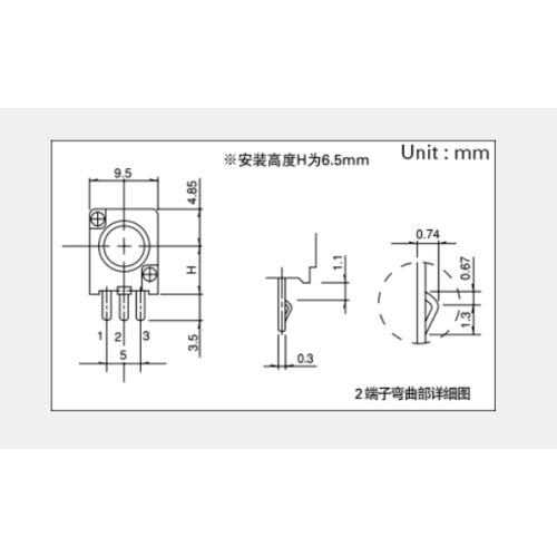 Drehpotentiometer der Serie RK097