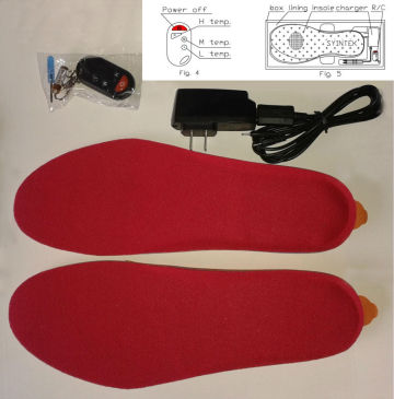 high quality heating insole rechargeable