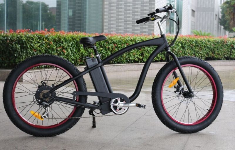 City Folding 48V13ah All Terrain 4.0 Inch Wide Fat Tire 500W Beach Cruiser Electric Bike