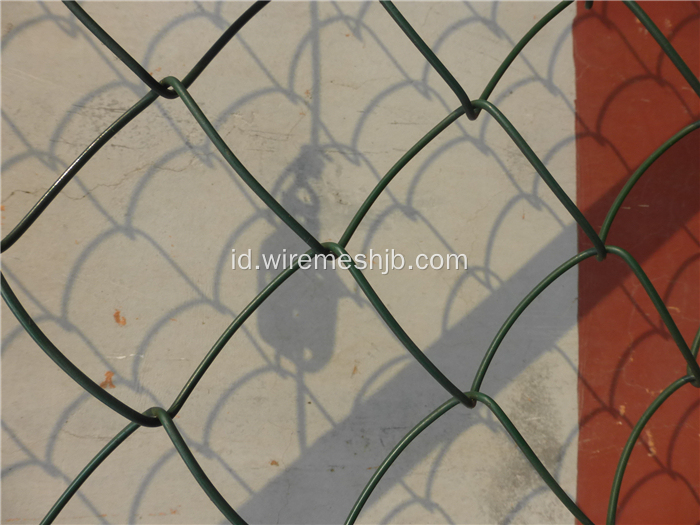 PVC Dilapisi Chain Link Fence Netting