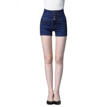 Young Ladies High Waist Skinny Mini Jeans Shorts