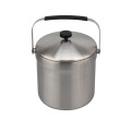 Stainless Steel Ice Bucket with Tongs and lid