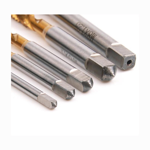 5 PCS Titanium Coated HSS Metric Tap