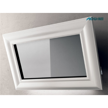 Hood Mirror und Whitened Natural Wood Frame