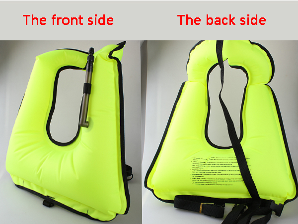 Wholesale inflatable life jacket nylon marine diving equipment swimming swim SNORKEL VEST.
