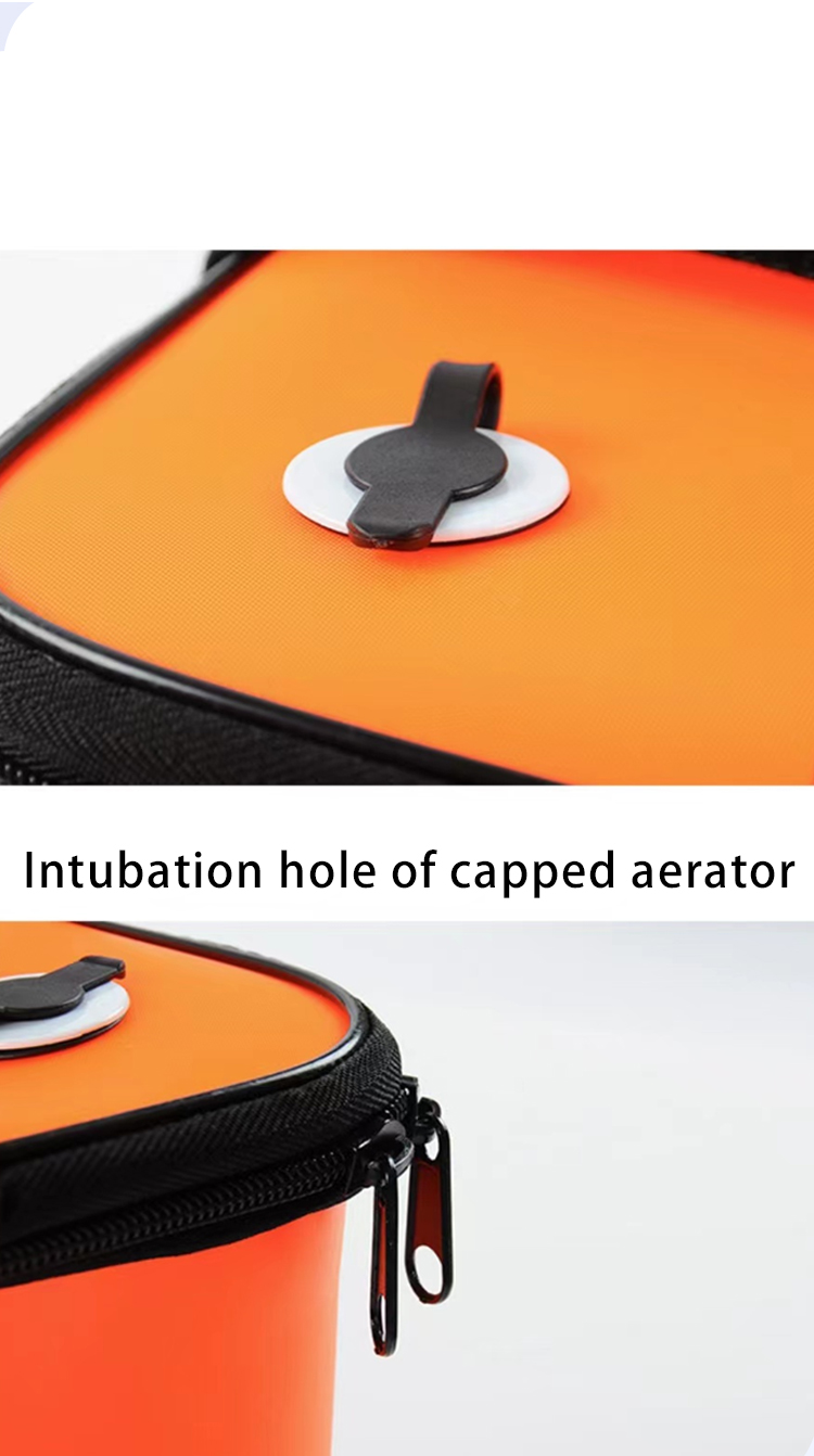 New Design Folding Fishing Bucket With Handle EVA Fishbox Outdoor Water Box Packing Live Fish Bucket Thickened Fishing Tank Fish