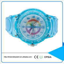plastic case quartz watch kids watch with colorful straps