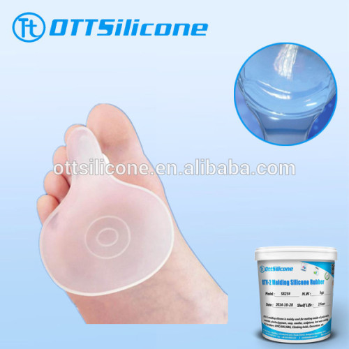 Translucent Liquid Silicone Anti-slip Pad Insole Foot Care Protector