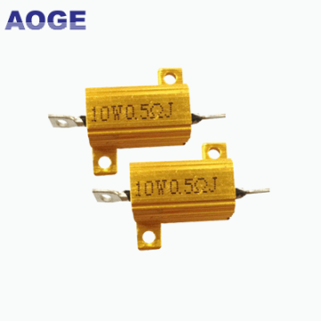 Metal Aluminum Case High-Power Resistor with Golden Metal Shell heatsink: Resistance Resistor