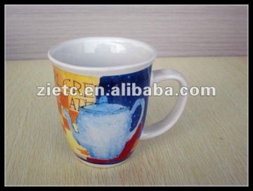 ceramic tea mugs for promotion sublimate