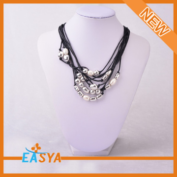 Silver Color Bib Necklace Wholesale Cheap Wholesale Chunky Statement Necklace 