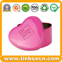 Heart-Shaped Tin Candy Box, Sweets Tin Can, Chocolate Tin Box