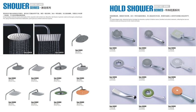 ABS Chrome Shower Head Multi Function Bathroom Rain Shower Head