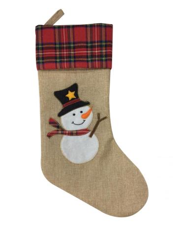 Traditional Christmas Decoration Snowman Stocking