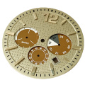 Chronograph Watch dial with stamped pattern