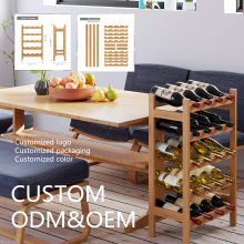 Classic Rustic 5-Tier Wood Wine Rack