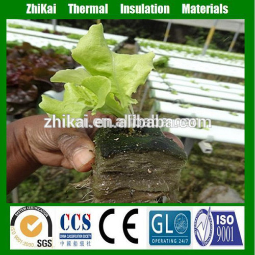 Lettuce seeds growing rock wool cubes, 60kg/m3 hydroponic rockwool