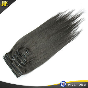 Clip Hair Extension Remy Brazilian Clip on Human Hair straight hair