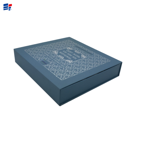 Boutique bule wine cardboard box wirh foam