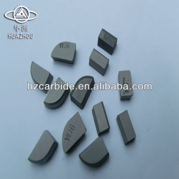Cemented carbide brazed tips