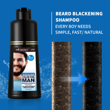 Mokeru Temporary Beard Colour Shampoo for Black Beard