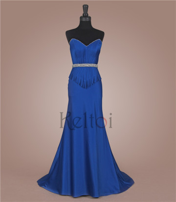 new fashion evening dress for muslim stain fabric