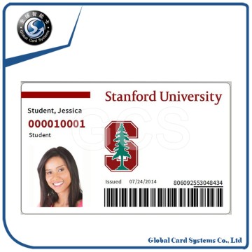 high quality plastic RFID student ID card