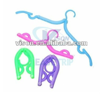 Plastic Folding Laundry Clothes Hanger Portable Travel Folding Clothes Coat Hanger