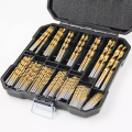 Heißer Verkauf von 99pcs TI-beschichteten Twist Bohrbit Set 118 Grad HSS-Bohrer für Metall, Holz und Kunststoff