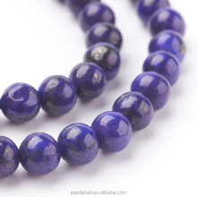 Pandahall 4mm Blue Natural Lapis Lazuli Round Beads