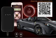 GPS&GSM tracker car alarm control from mobile phone Ipone