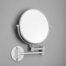 Factory Wholesale Hotel Wall Mount Bathroom Free Rotating Round Makeup Mirror