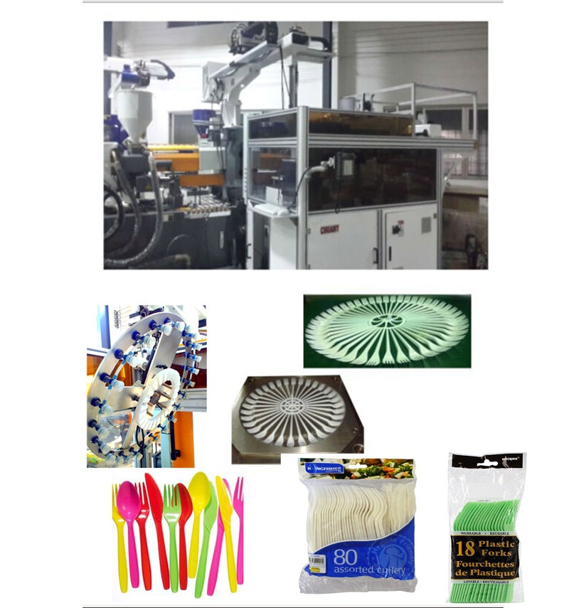 Disposable plastic forks,spoon,knife automatic packing machine